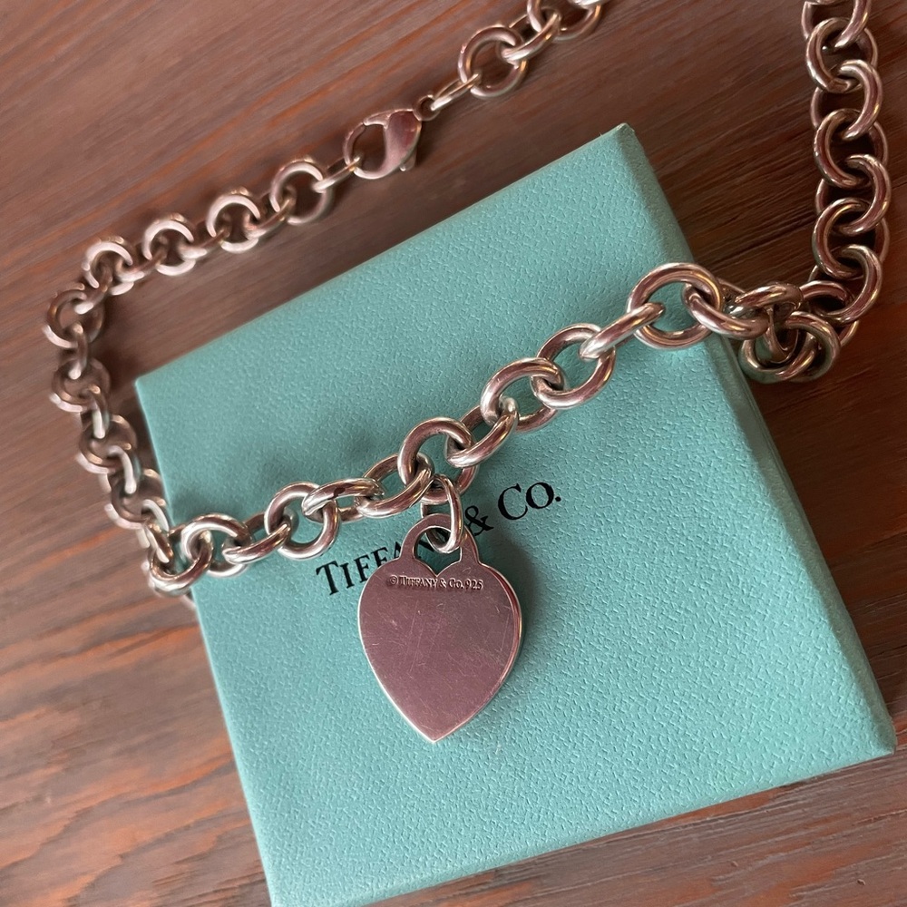 Tiffany & Co. Silver Heart Pendant Necklace